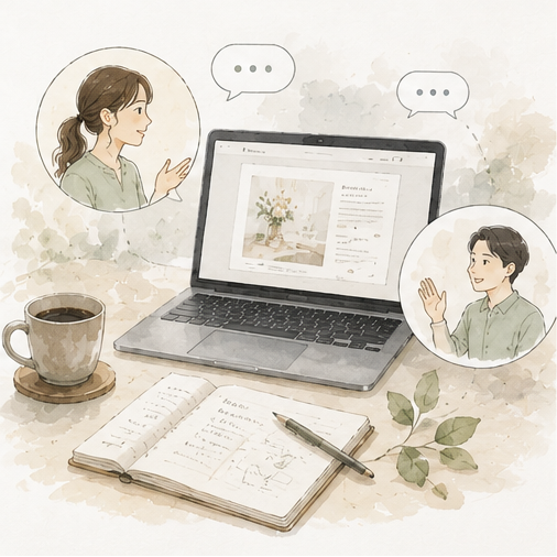 制作の流れ：ご確認・調整