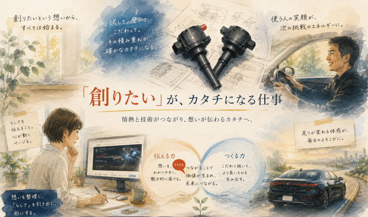 「「創りたい」が、カタチになる仕事」に掲載している画像
