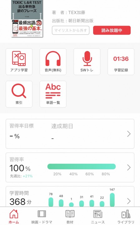 「語学学習アプリの機能がすごい」に掲載している画像